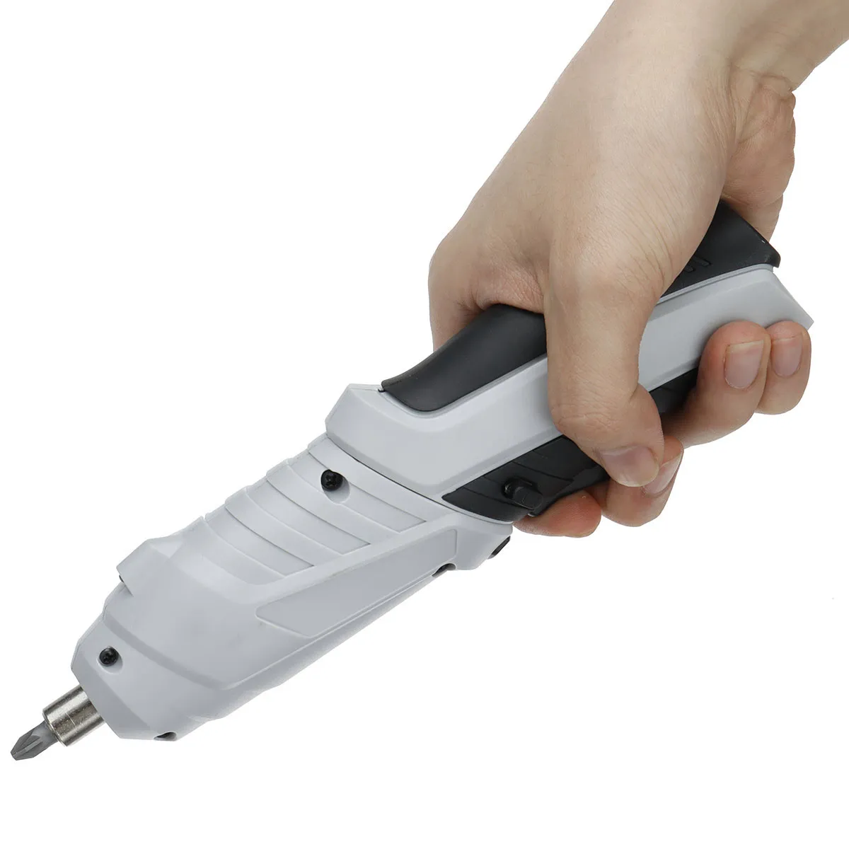 Drillpro DC3.6V 3.5NM 1.5AH 200rpm 90°回転ハンドル電動ドライバー（6つのドライバービット付き）