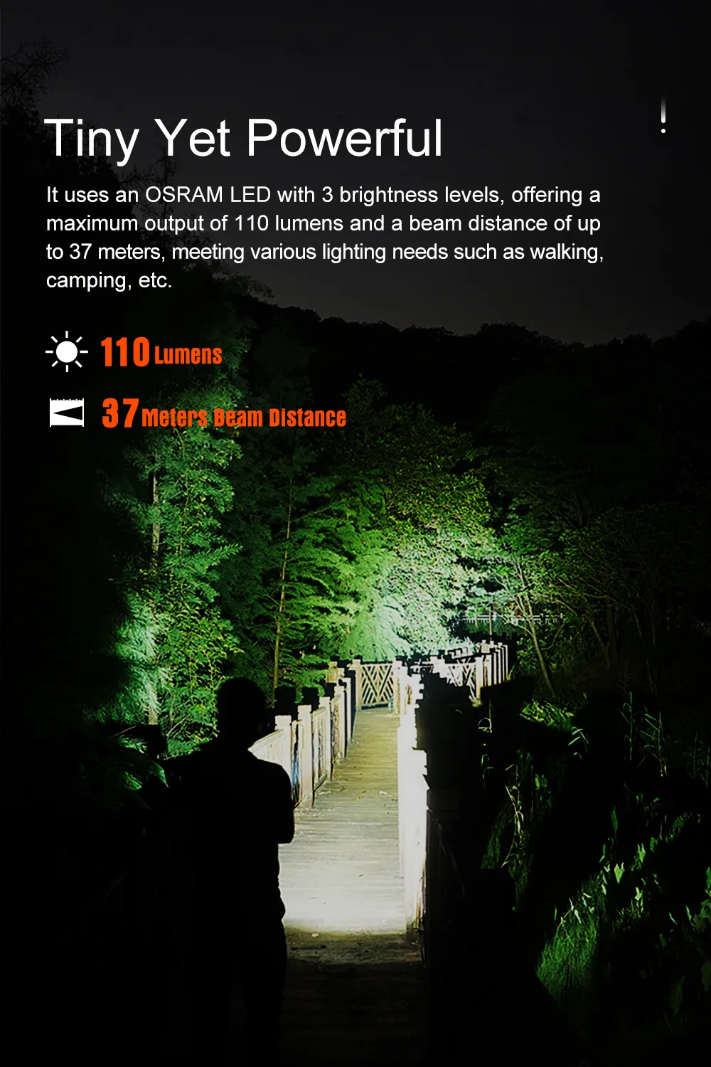 Lumintop Tool AAA 110 Lumen Pocket-sized Keychain EDC Mini Flashlight XP-G2 Led IP68 Waterproof with Reversible Clip