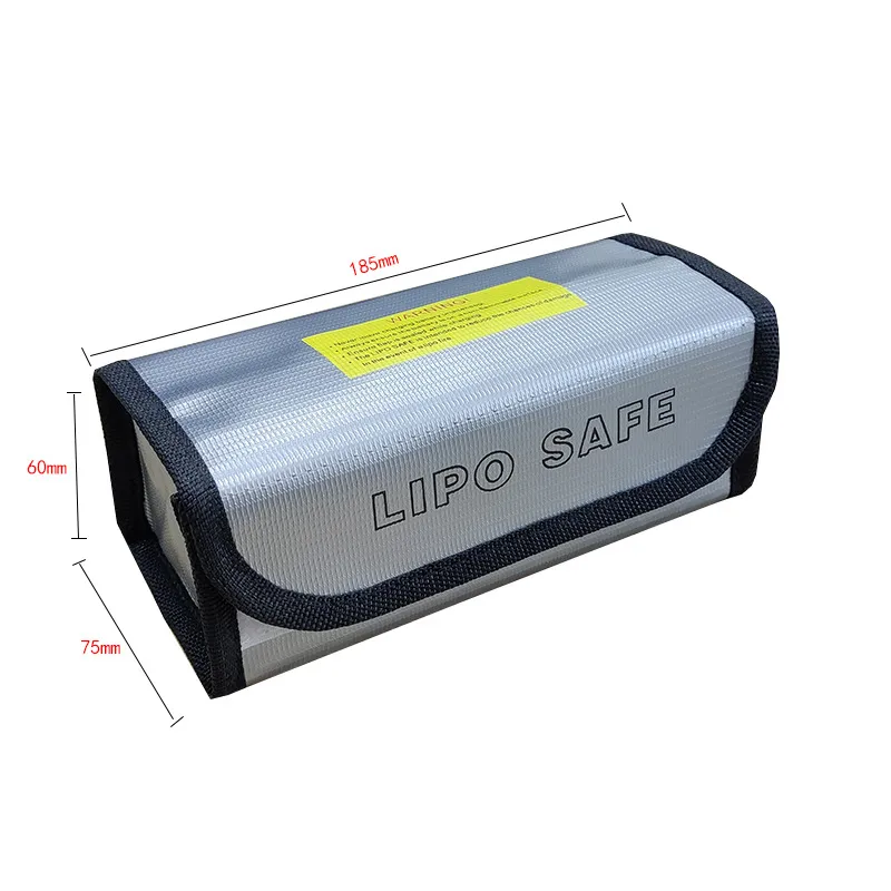 Portable Fireproof Explosion-proof Lipo Battery Safety Carry Bag Storage Bag Fire Resistant 185*75*60mm Portable Fireproof Explosion-proof Lipo Battery Safety Carry Bag Storage Bag Fire Resistant 185*75*60mm