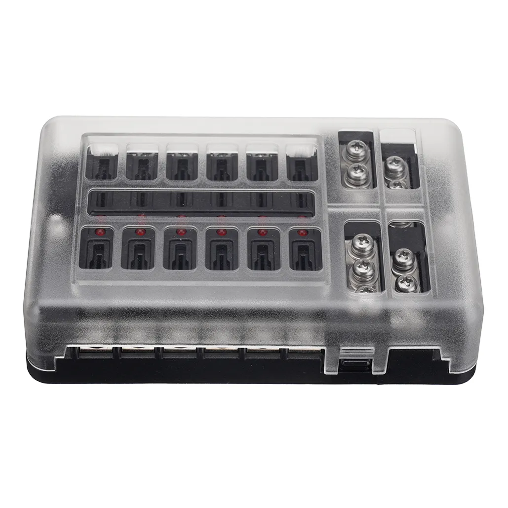 Auto Boot Sicherungen Block 12 Weg LED Sicherungen Junction Box Klingen Sicherungen Terminal Box 12V/24V