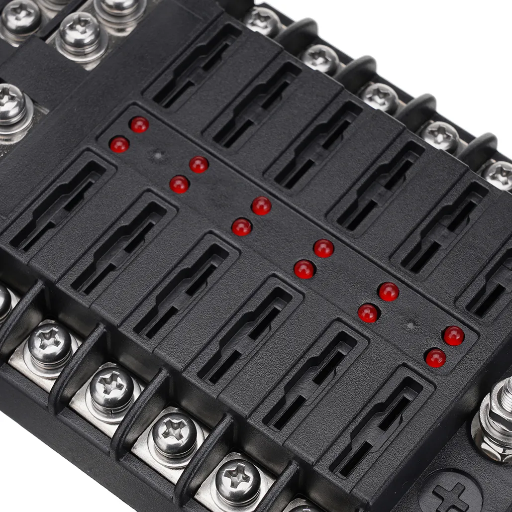 Auto Boot Sicherungen Block 12 Weg LED Sicherungen Junction Box Klingen Sicherungen Terminal Box 12V/24V