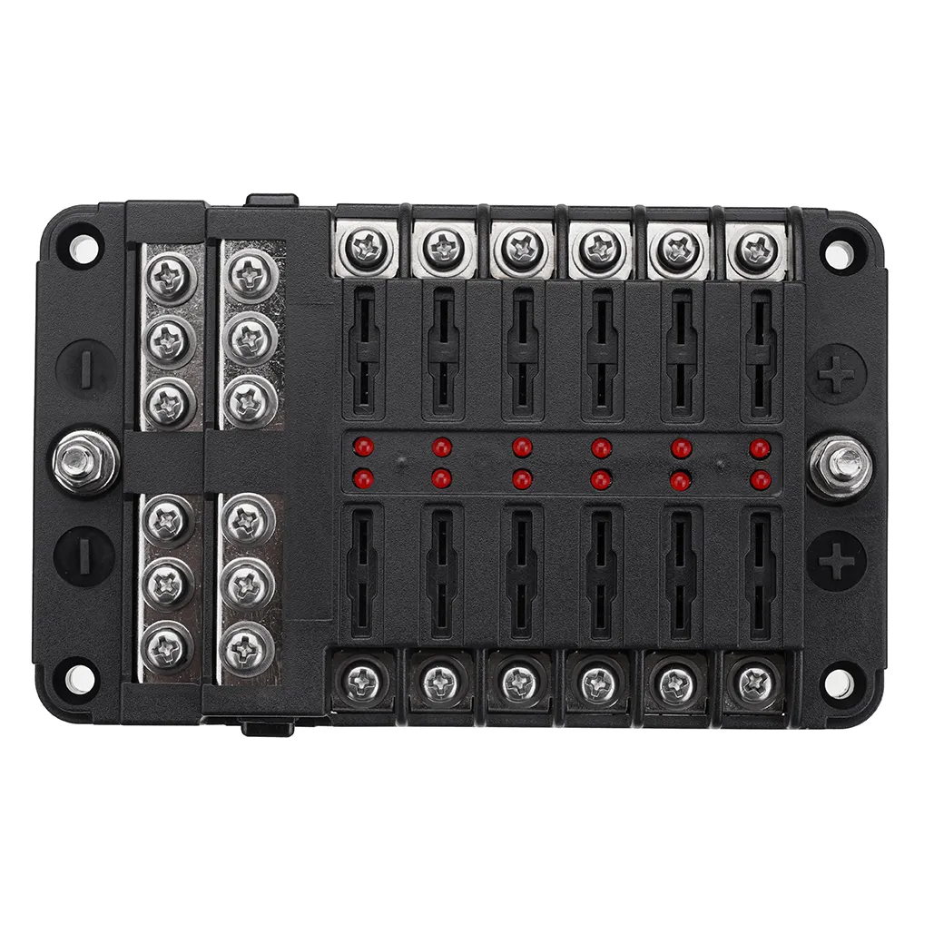Auto Boot Sicherungen Block 12 Weg LED Sicherungen Junction Box Klingen Sicherungen Terminal Box 12V/24V