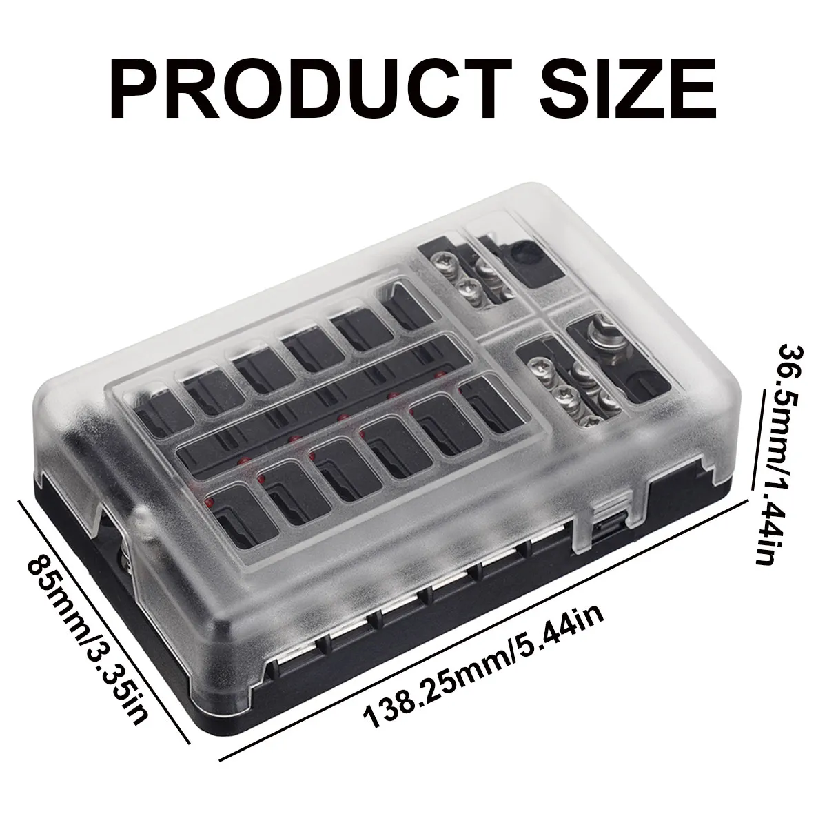 Auto Boot Sicherungen Block 12 Weg LED Sicherungen Junction Box Klingen Sicherungen Terminal Box 12V/24V