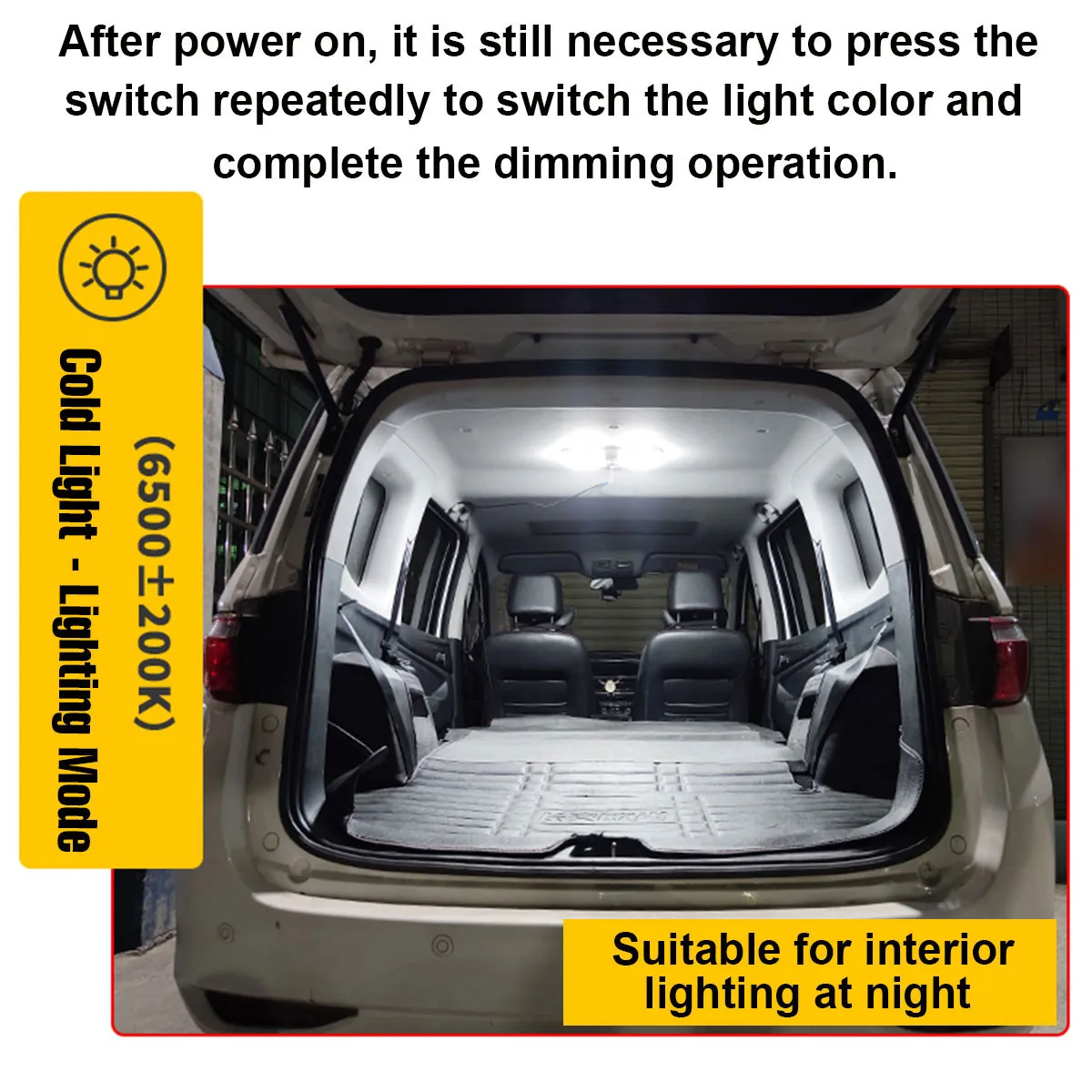 RV Interior LED Ceiling Light Camper Trailer Single Dome 12v-24v 1700LM Dimmer