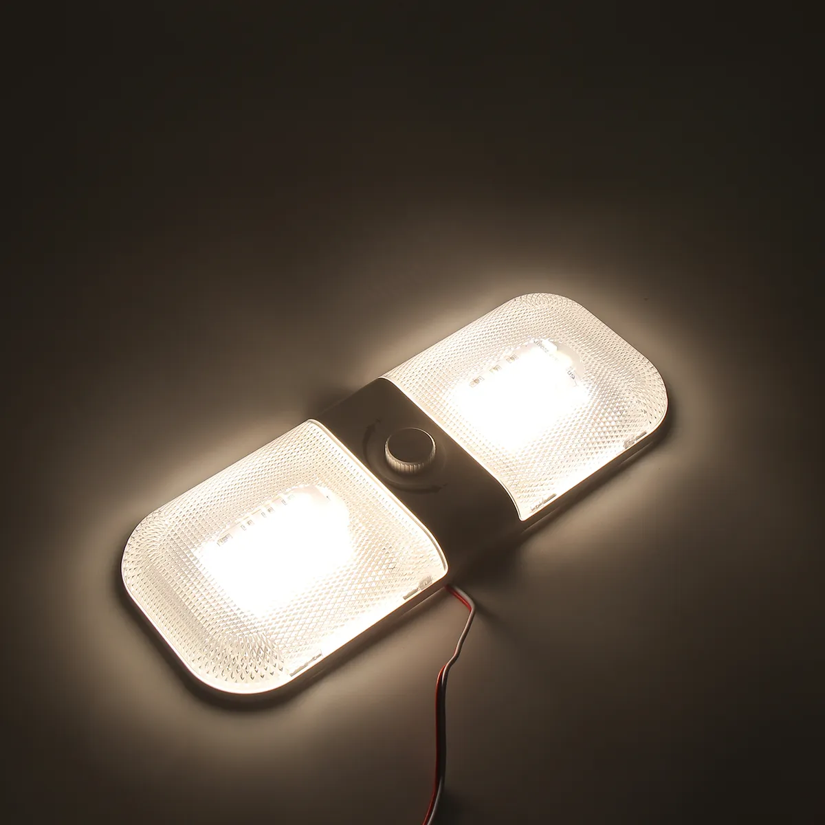 RV Interior LED Ceiling Light Camper Trailer Single Dome 12v-24v 1700LM Dimmer