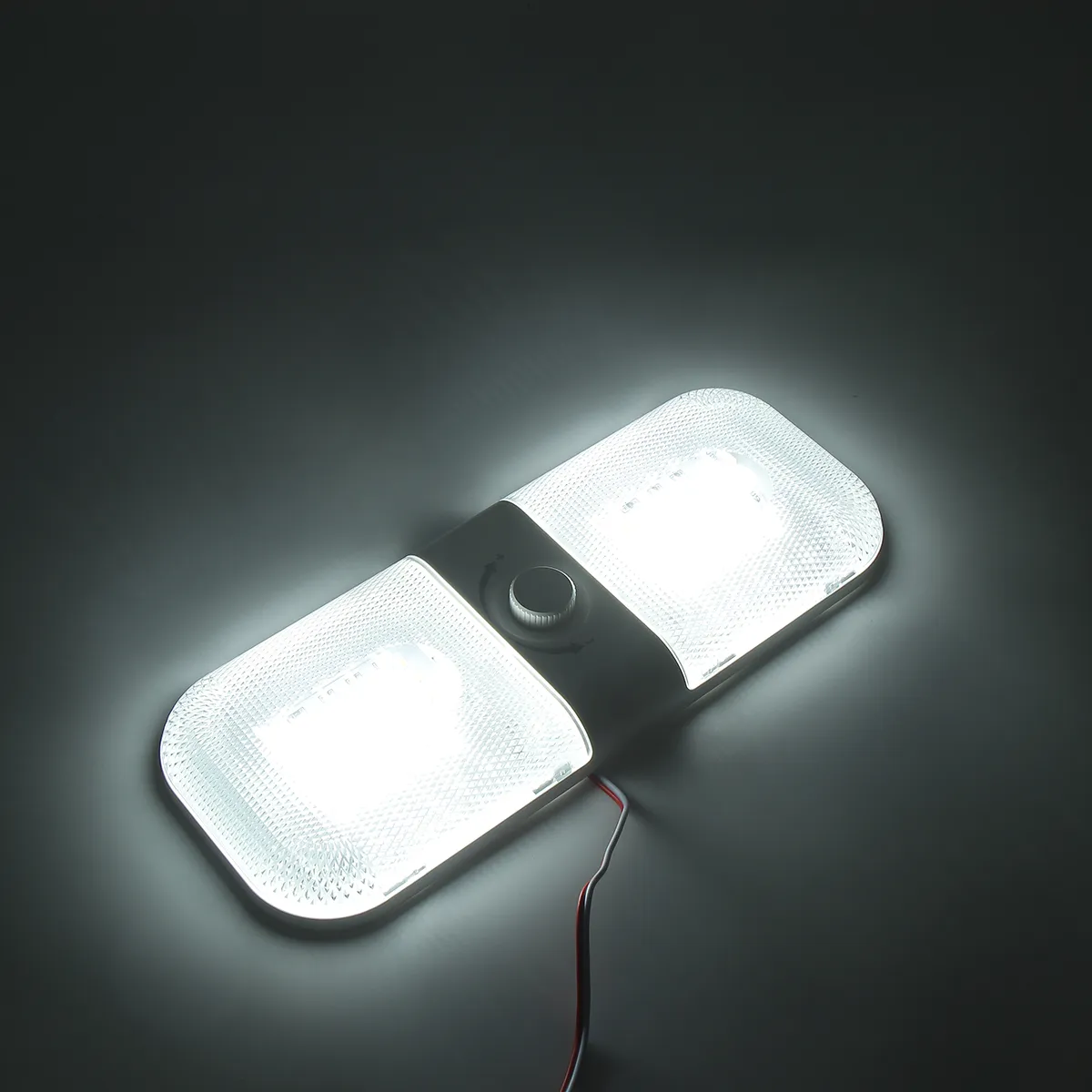 RV Interior LED Ceiling Light Camper Trailer Single Dome 12v-24v 1700LM Dimmer