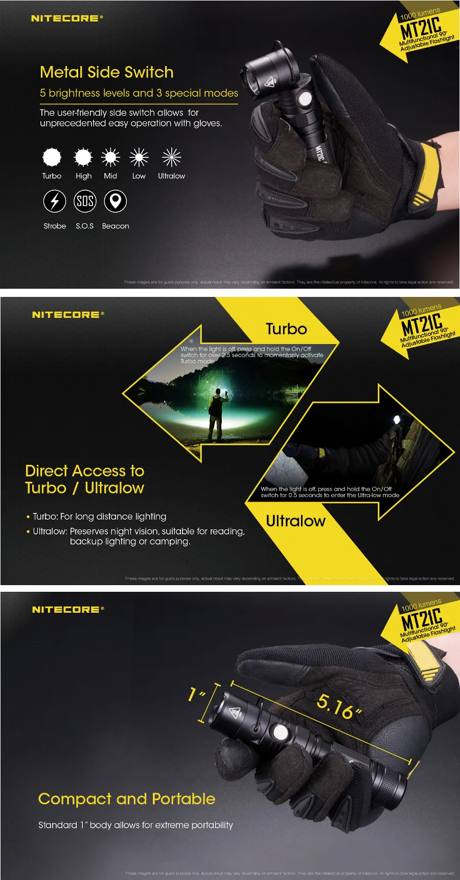Nitecore MT21C XP-L HD V6 1000LM 8Modes 90° Adjustable Head Brightness LED Flashlight Camping Lamp Nitecore MT21C XP-L HD V6 1000LM 8Modes 90° Adjustable Head Brightness LED Flashlight Camping Lamp
