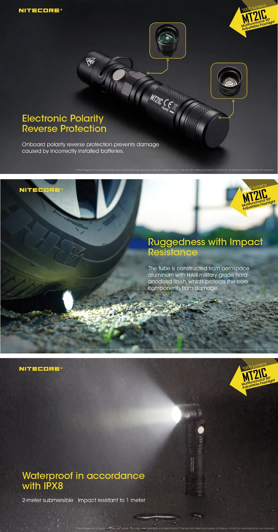 Nitecore MT21C XP-L HD V6 1000LM 8Modes 90° Adjustable Head Brightness LED Flashlight Camping Lamp Nitecore MT21C XP-L HD V6 1000LM 8Modes 90° Adjustable Head Brightness LED Flashlight Camping Lamp