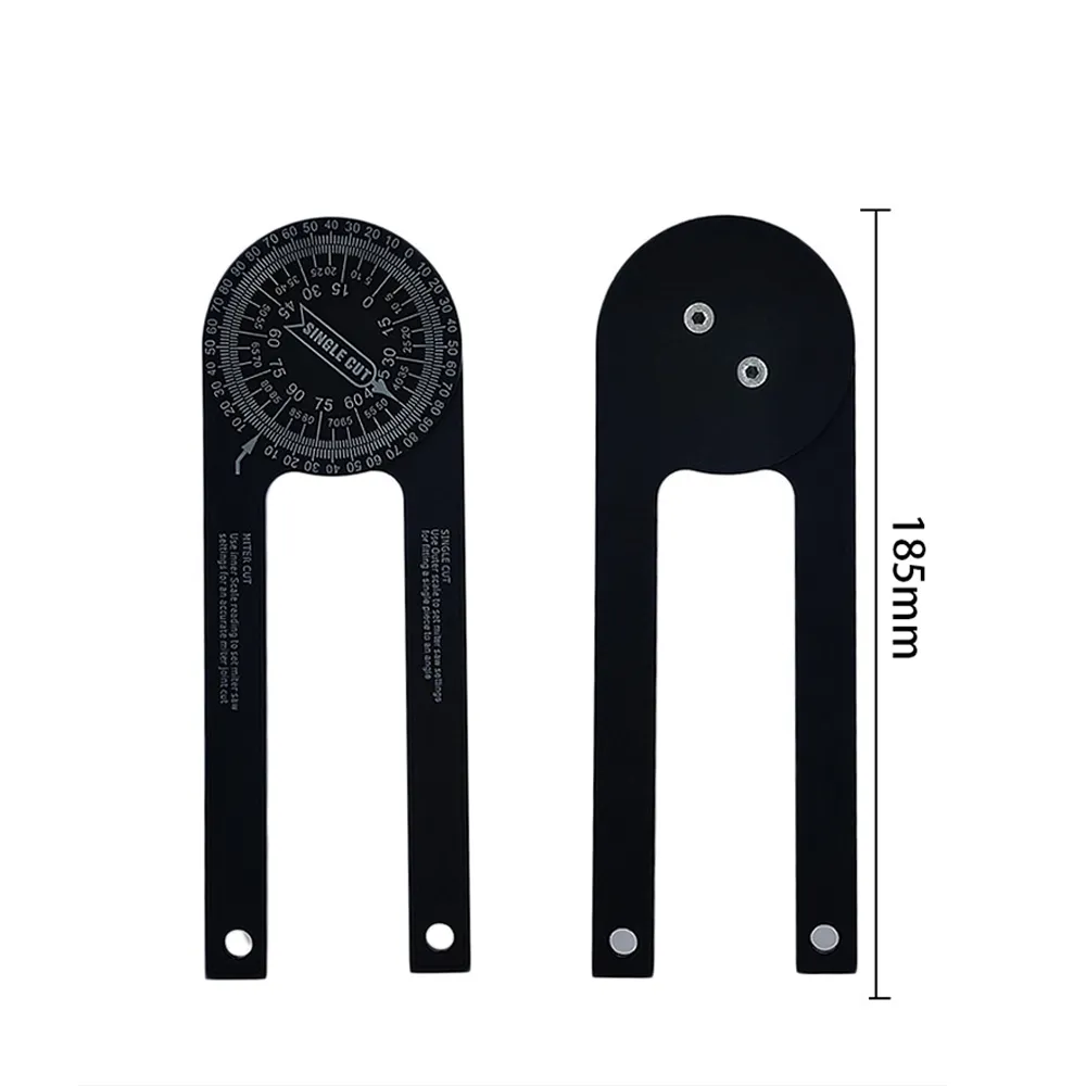 Miter Saw Protractor Aluminum Alloy Featuring Digital Angle Finder Edge Meter Gauge Woodworking Measurement Tool