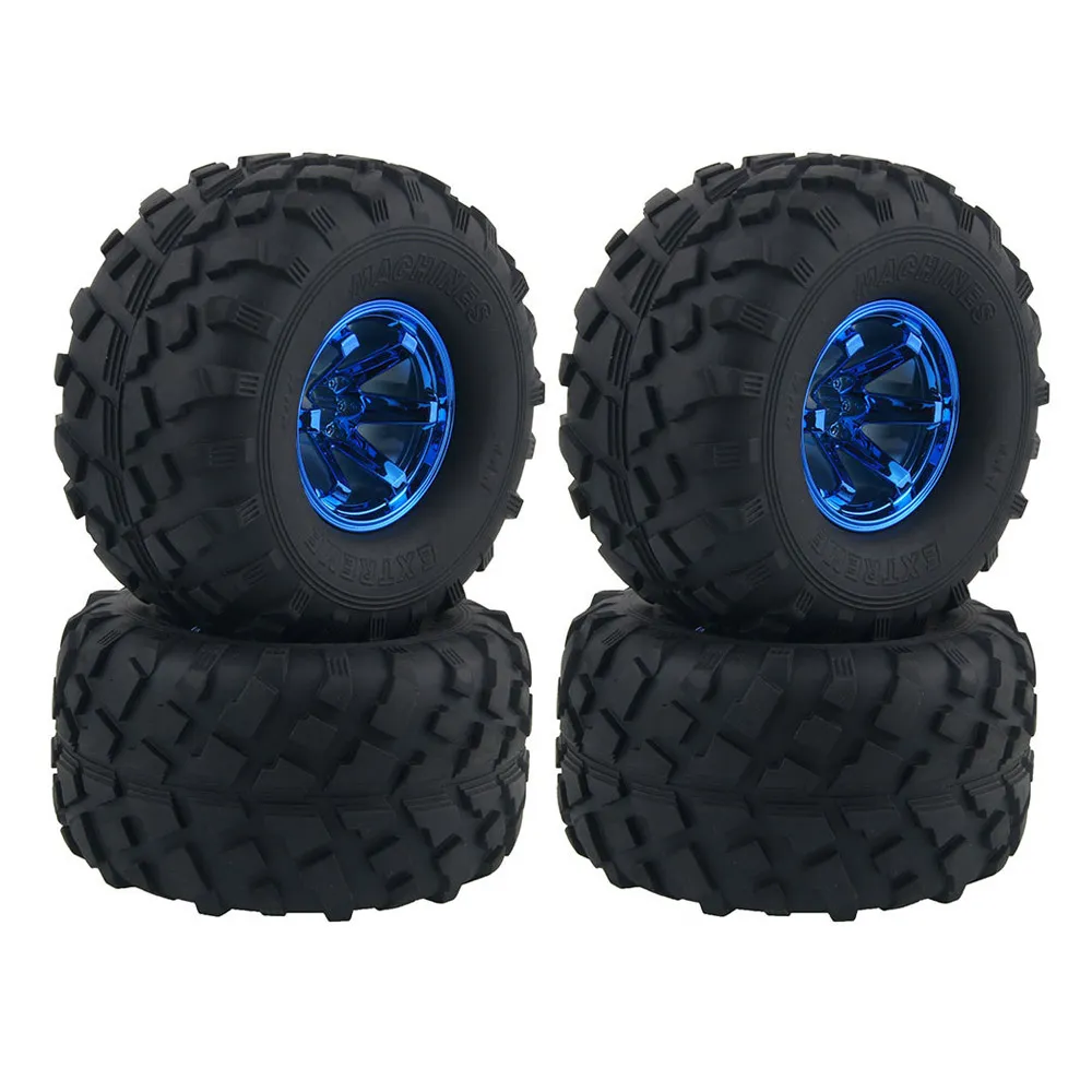 4Pcs Austar Wheel Tires Plastic Wheel Rims for 1/10 RC Crawler HSP HPI Car Parts