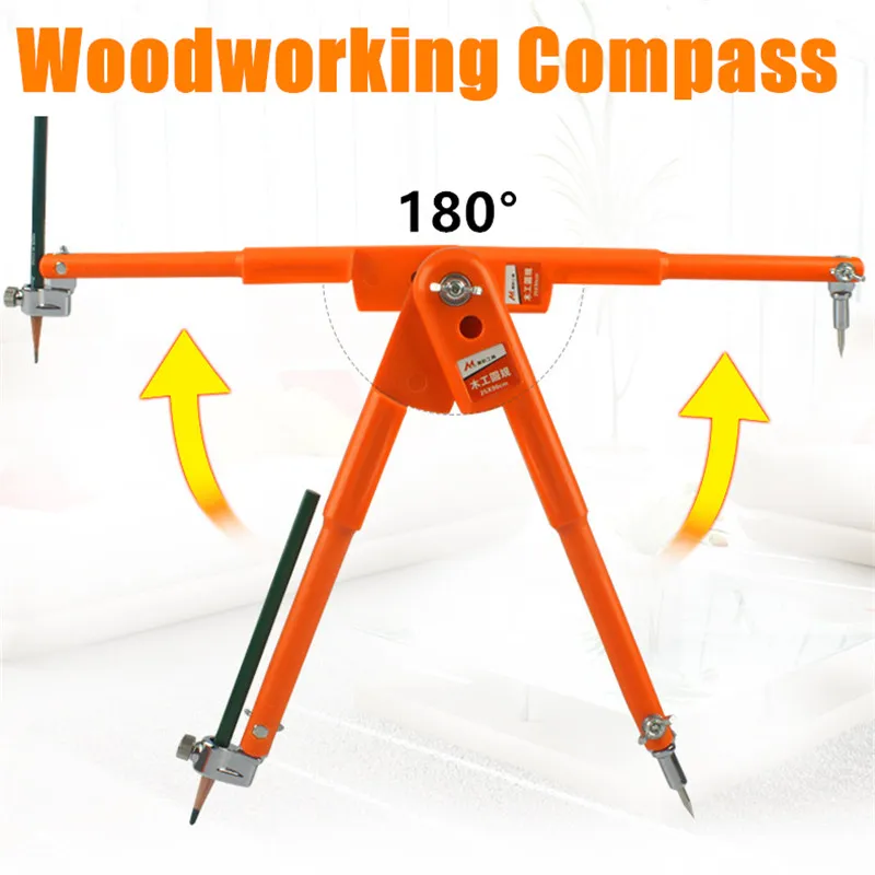 Max 45/75cm Diameter Carpenter Precision Pencil Compasses Diameter Adjustable Dividers Marking And Scribing Compass Woodworking Max 45/75cm Diameter Carpenter Precision Pencil Compasses Diameter Adjustable Dividers Marking And Scribing Compass Woodworking