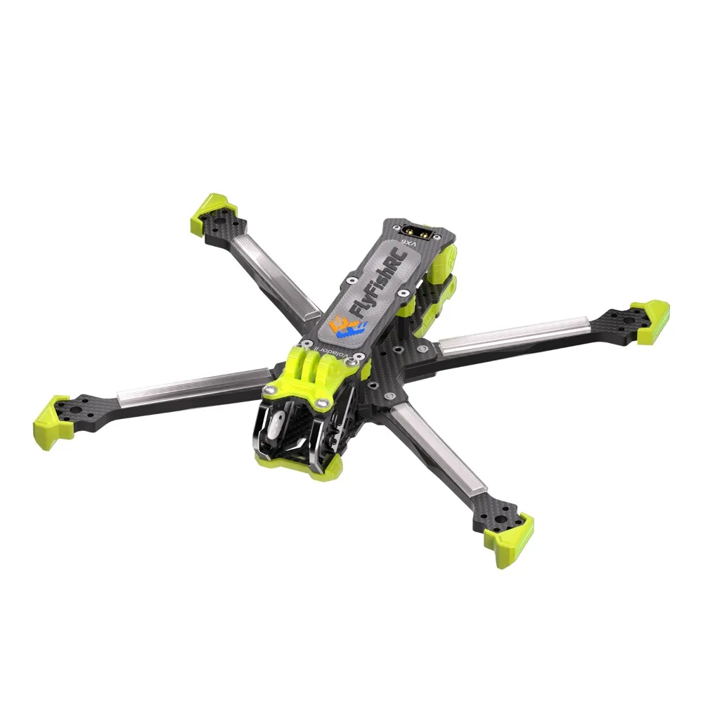 FlyFishRC Volador II VX6 / VD6 V2 T700 Carbon Fiber 6 Inch Deadcat Freestyle Frame Kit Support DJI O3 Air Unit for RC Drone FPV Racing
