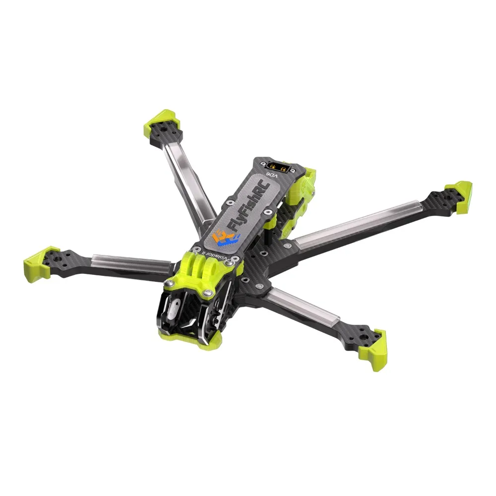 FlyFishRC Volador II VX6 / VD6 V2 T700 Carbon Fiber 6 Inch Deadcat Freestyle Frame Kit Support DJI O3 Air Unit for RC Drone FPV Racing