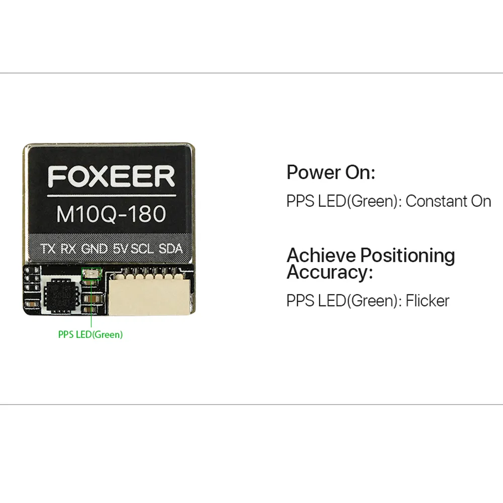 Foxeer M10Q 180 5883 Compass GPS M10 Chip Built-in Ceramic Atenna for RC Drone FPV Racing