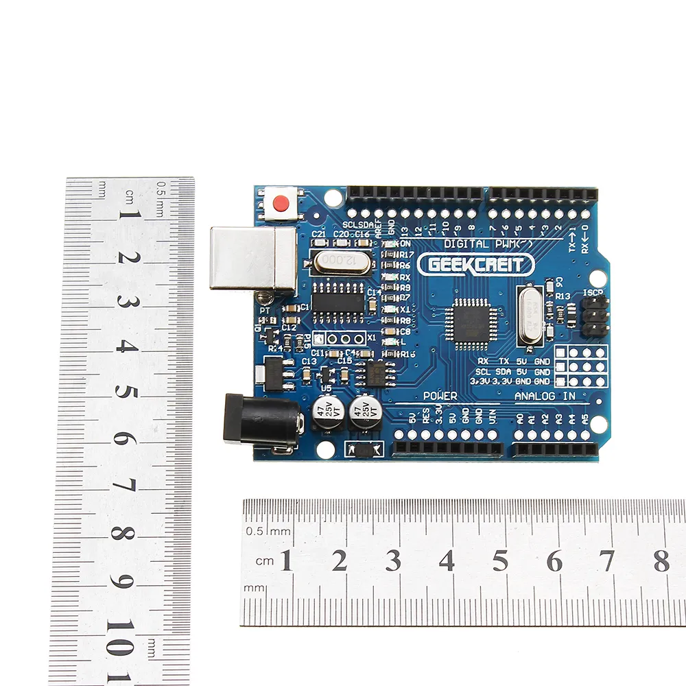 Placa de desarrollo UNOR3 ATmega328P sin cables. Geekcreit para Arduino: productos compatibles con placas Arduino oficiales.