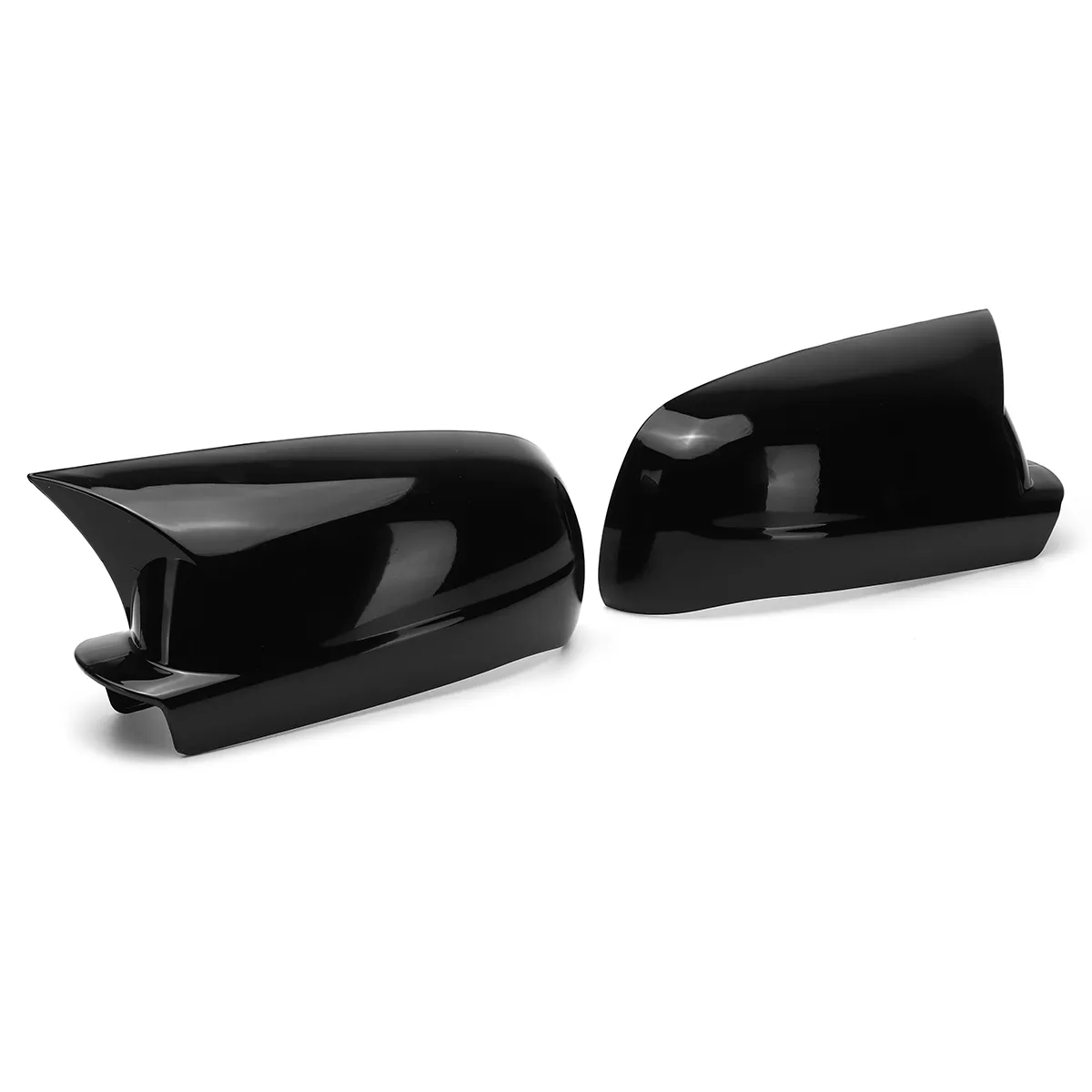 Add-On Glossy Black Left&Right Side Mirror Cover Caps For VW Golf MK4 1999-2004