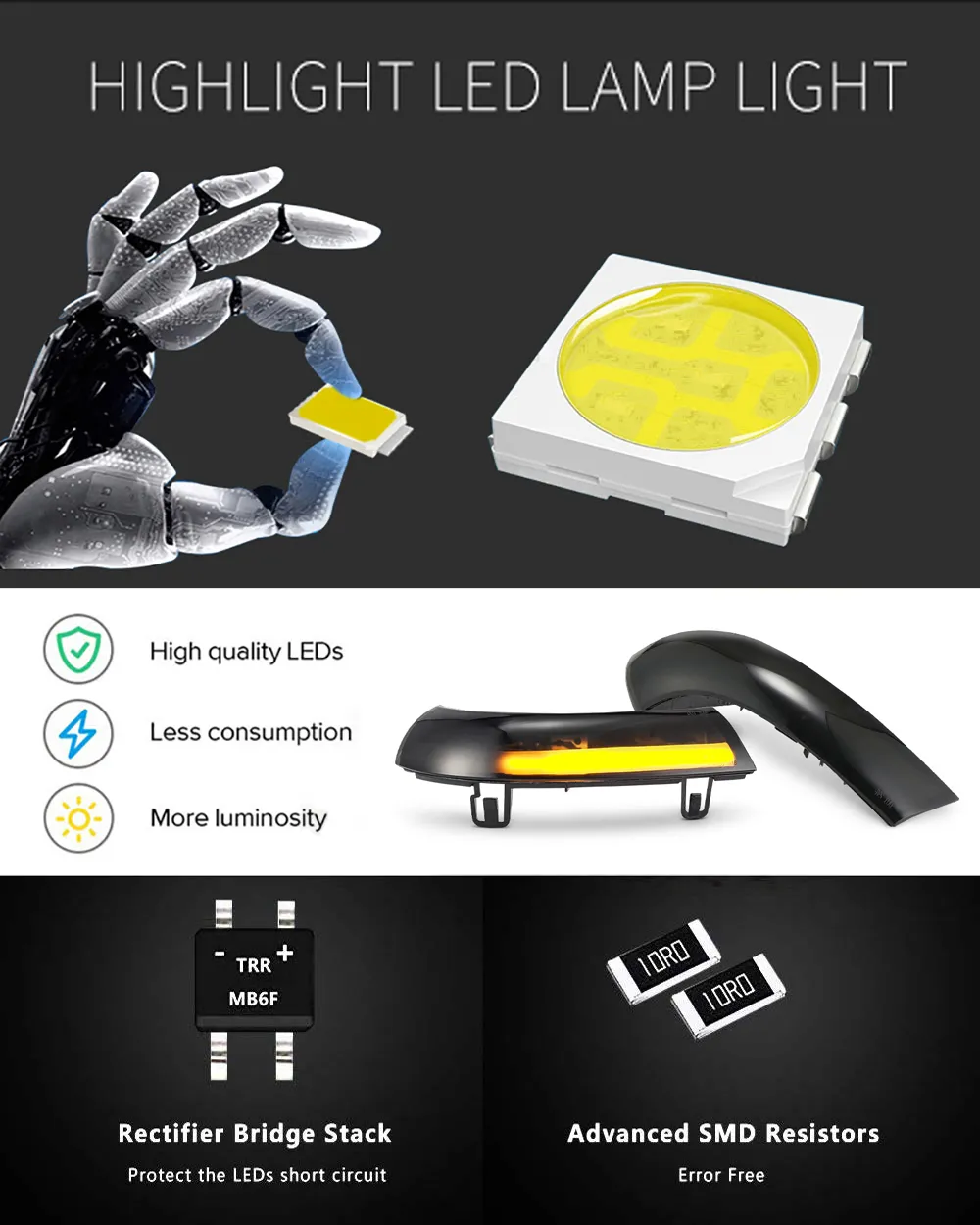 2x Dynamic LED Turn Signal Lights Rearview Mirror Indicator Blinker Repeater For VW GOLF 5 MK5 Passat B5.5 B6 Jetta 5 EOS Sharan 2x Dynamic LED Turn Signal Lights Rearview Mirror Indicator Blinker Repeater For VW GOLF 5 MK5 Passat B5.5 B6 Jetta 5 EOS Sharan