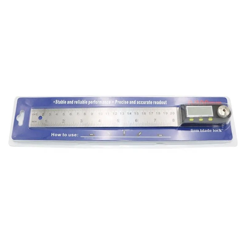 200/300/500mm 8'' Digital Meter Angle Inclinometer Angle Digital Ruler Electron Goniometer Protractor Angle Finder