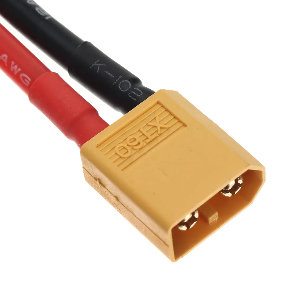3Pairs XT60 Male Plug 12AWG 12cm Silicone Cable Wire 3Pairs XT60 Male Plug 12AWG 12cm Silicone Cable Wire