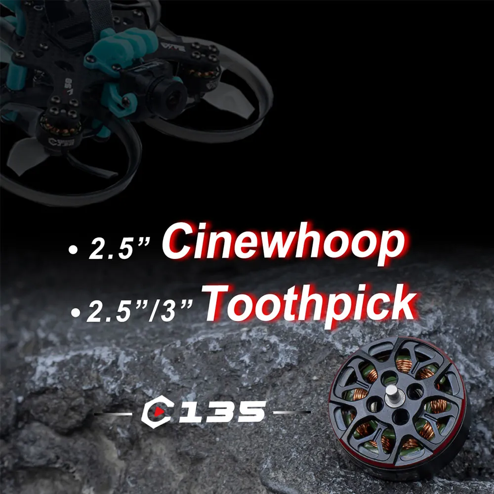 Axisflying C135 1303.5 5500KV 4S Brushless Motor 1.5mm Shaft For 2 Inch Cinewhoop 3 Inch Toothpick RC Drone FPV Racing