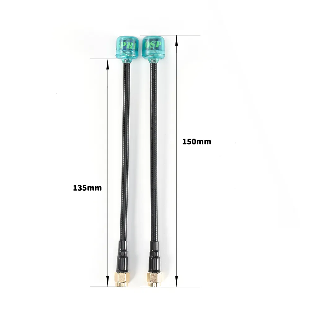 Antenne FlyFishRC Osprey 5,8 GHz 150 mm SMA/RP-SMA LHCP/RHCP pour drone FPV Racing RC