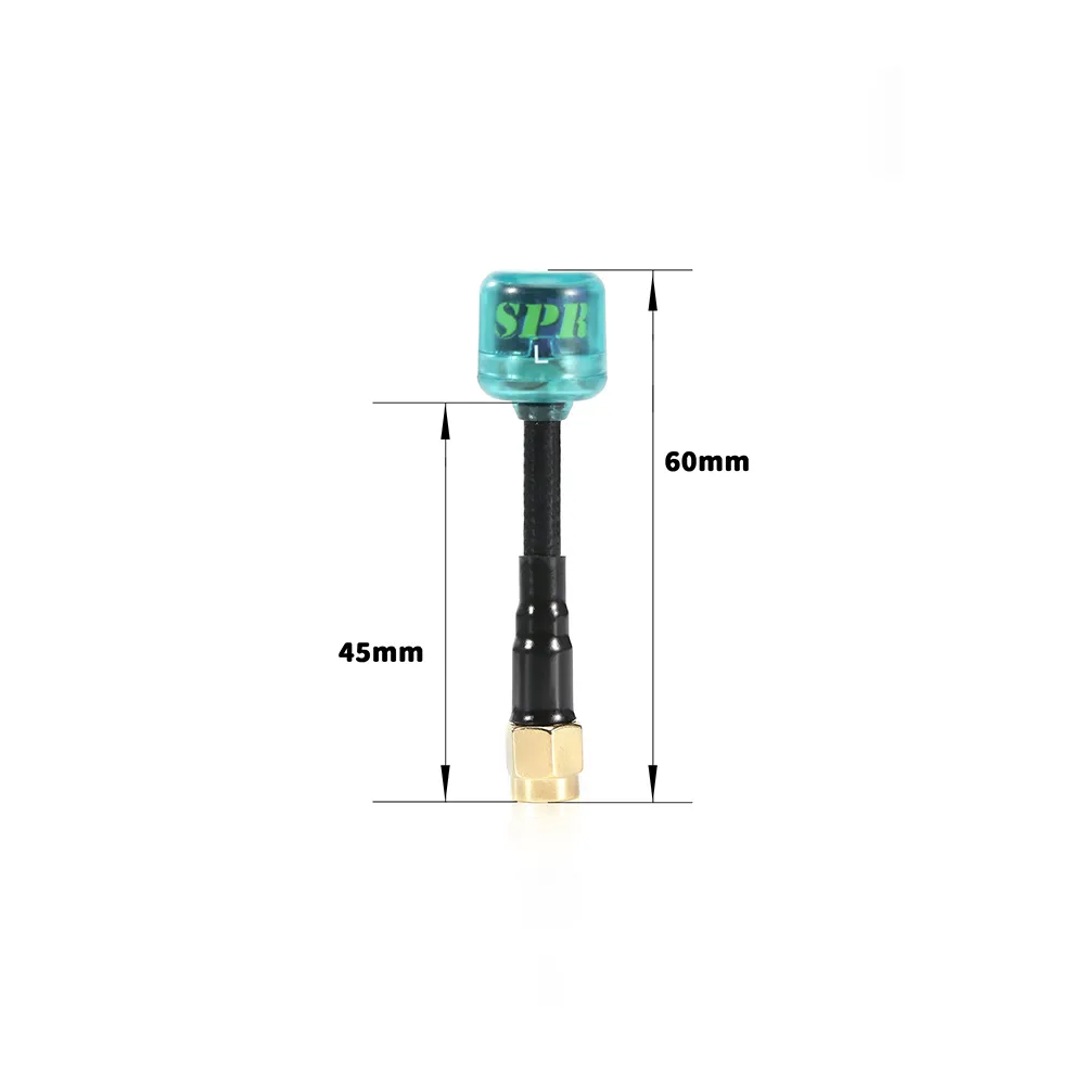 Antenne FlyfishRC Osprey 5,8 GHz 60 mm SMA/RP-SMA LHCP/RHCP pour drone FPV Racing RC