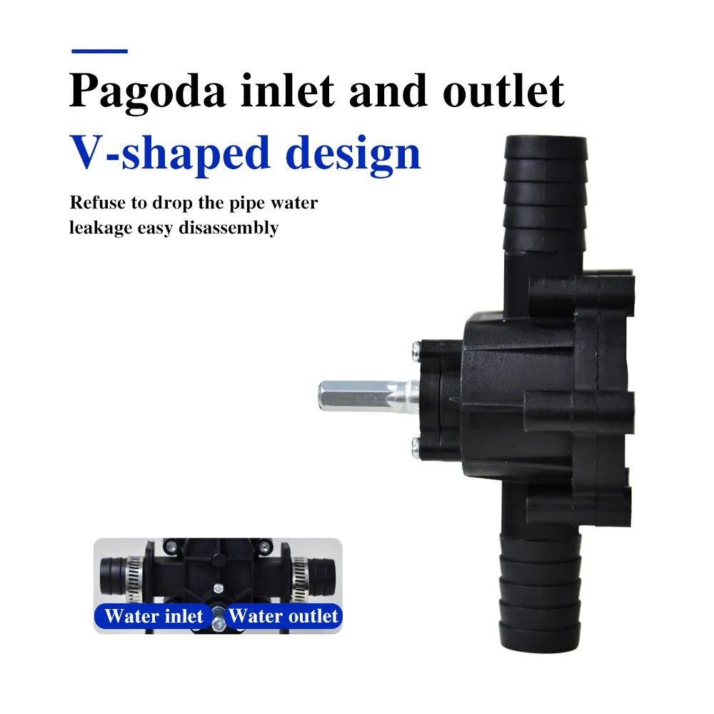 Household Portable Electric Drill Pump Oil Fluid Water Pump Mini Hand Self-priming Liquid Transfer Pumps