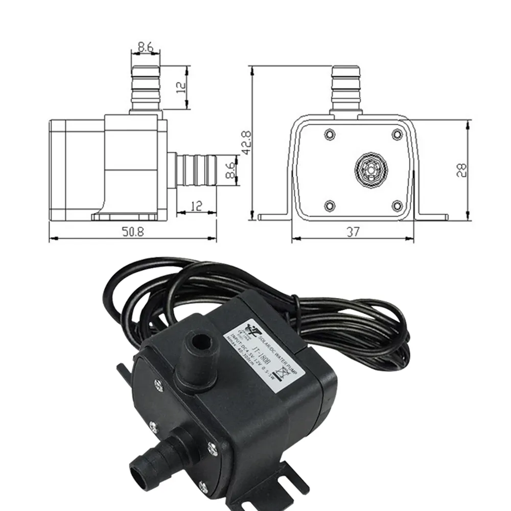 JT-180A Mini DC USB 6-12V Water Pump Efficient and Portable Solution for Your Watering Needs.
