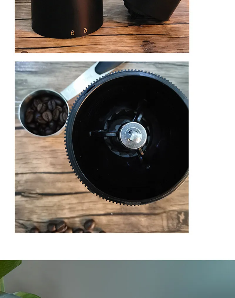 Electric Coffee Grinder Cafe Automatic Coffee Beans Mill Conical Burr Grinder Machine for Home Travel Portable USB Rechargeable Electric Coffee Grinder Cafe Automatic Coffee Beans Mill Conical Burr Grinder Machine for Home Travel Portable USB Rechargeable