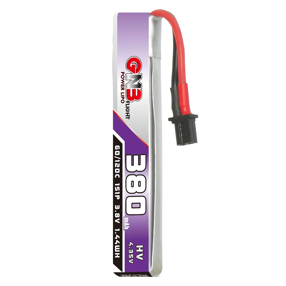 6Pcs Gaoneng 3.8V 380mAh 60C 1S LiHV Battery A30 Plug With Adapter Cable for Happymodel Mobula6 BetaFPV Meteor65 6Pcs Gaoneng 3.8V 380mAh 60C 1S LiHV Battery A30 Plug With Adapter Cable for Happymodel Mobula6 BetaFPV Meteor65
