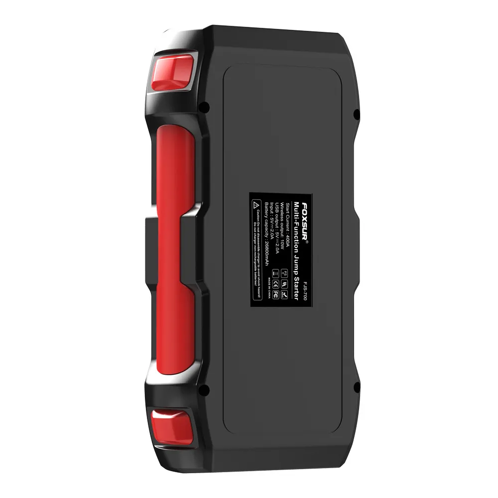 FOXSUR 26800mAh Starthilfe 12V Power Bank Auto Notfall Start Netzteil 5V/2A Mit LED Licht