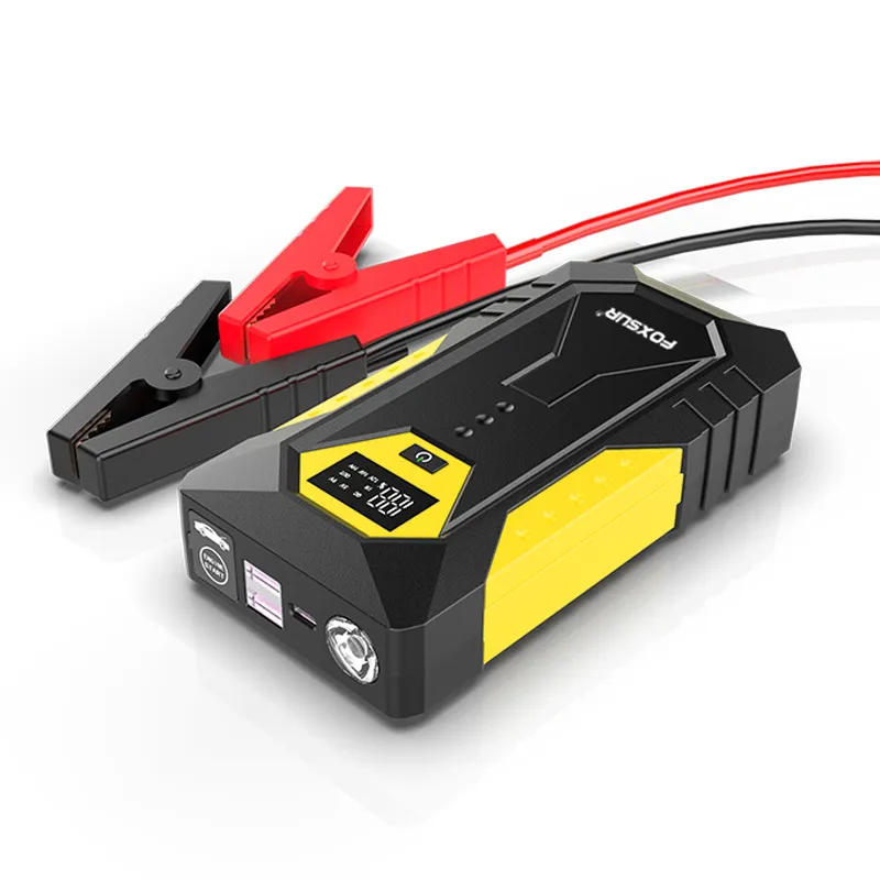 FOXSUR 26800mAh Starthilfe Power Bank 12V 800A Spitzenstrom Auto Notstromversorgung mit LED-Licht