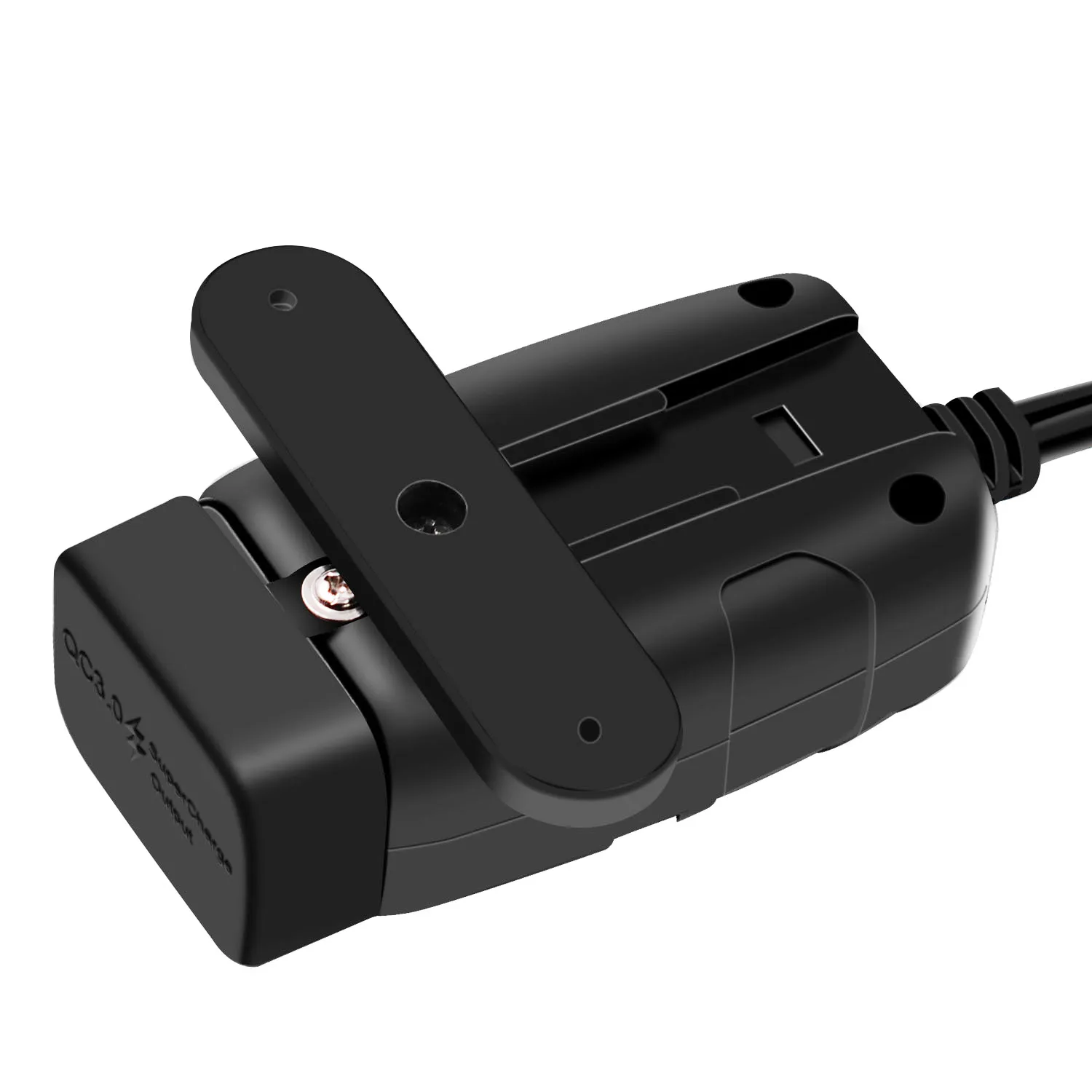 12V-24V QC3.0 Motorcycle USB Charger Adapter with Switch Voltmeter Socket Motor Charger Waterproof For Phone GPS
