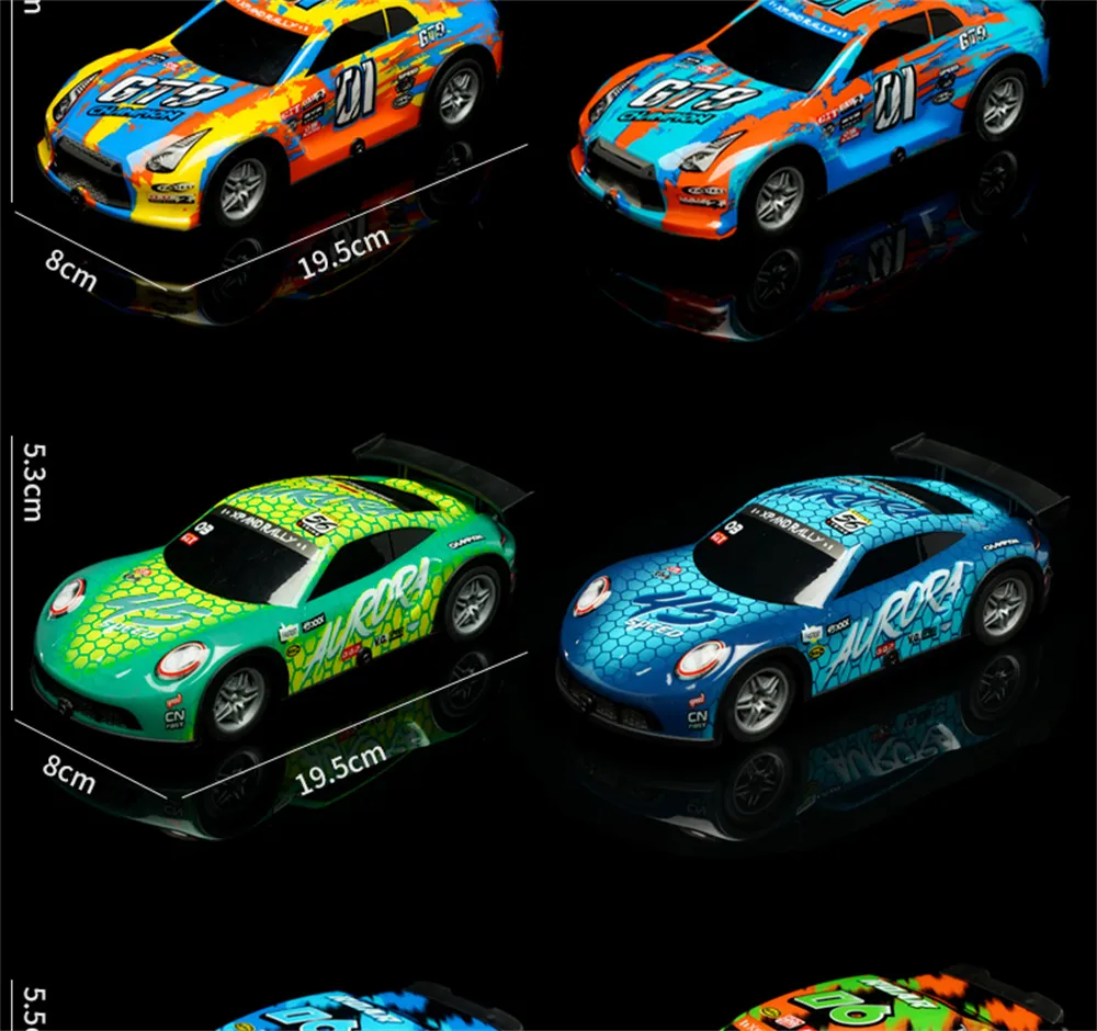 KYAMRC P220/221/222/223 1/22 27MHZ RWD Drift RC Car LED Light High Speed Racing Stunt Vehicles Models Remote Control Toys