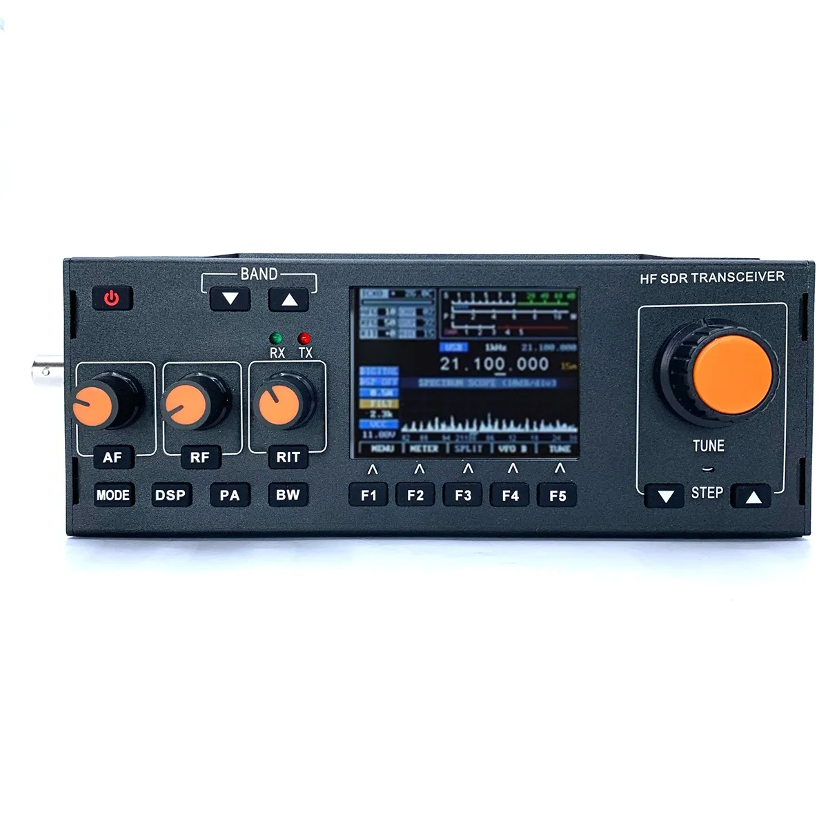 RS-918 Plus HF SDR Transceiver MCHF-QRP Transceiver Amateur Shortwave Radio With Microphone Charger 3.4AH