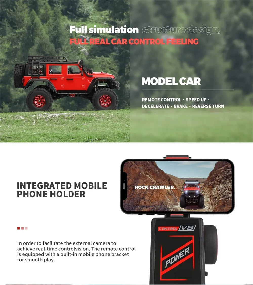 Wltoys 2428 RTR 1/24 2.4G 4WD RC Car Rock Crawler Off-Road Climbing Truck LED Light Vehicles Models Toys Wltoys 2428 RTR 1/24 2.4G 4WD RC Car Rock Crawler Off-Road Climbing Truck LED Light Vehicles Models Toys