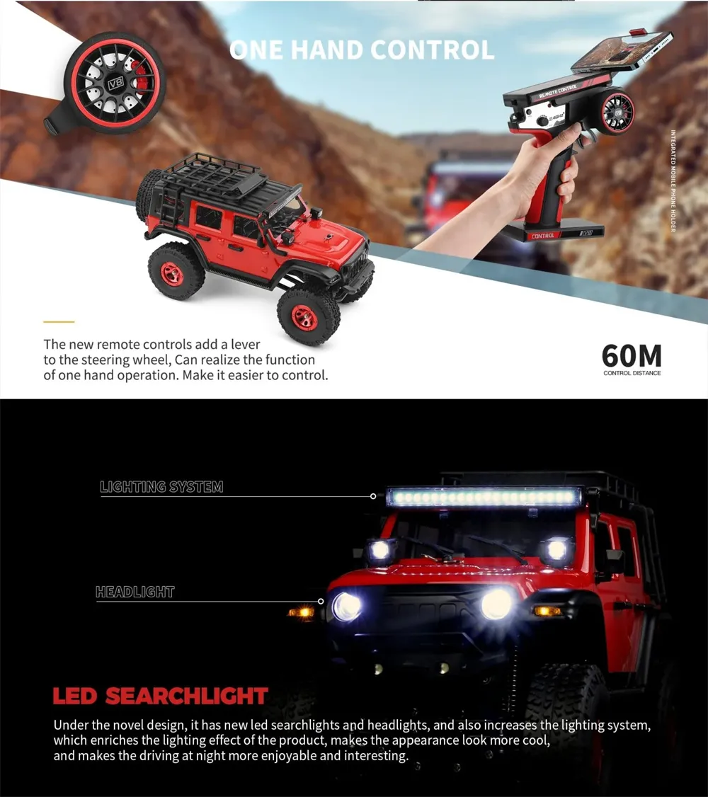Wltoys 2428 RTR 1/24 2.4G 4WD RC Car Rock Crawler Off-Road Climbing Truck LED Light Vehicles Models Toys Wltoys 2428 RTR 1/24 2.4G 4WD RC Car Rock Crawler Off-Road Climbing Truck LED Light Vehicles Models Toys