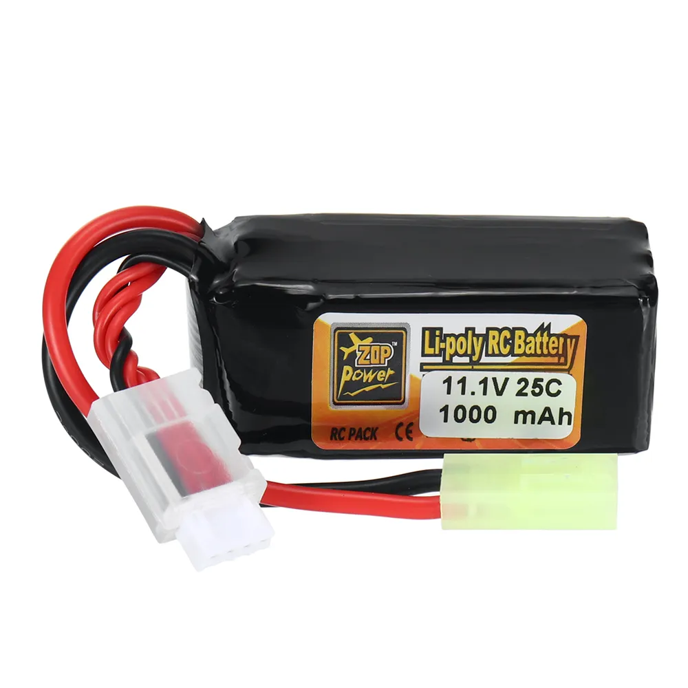 ZOP Power 3S 11.1V 1000mAh 25C LiPo Battery T Plug for RC Car FPV Racing Drone Airplane Helicopter ZOP Power 3S 11.1V 1000mAh 25C LiPo Battery T Plug for RC Car FPV Racing Drone Airplane Helicopter