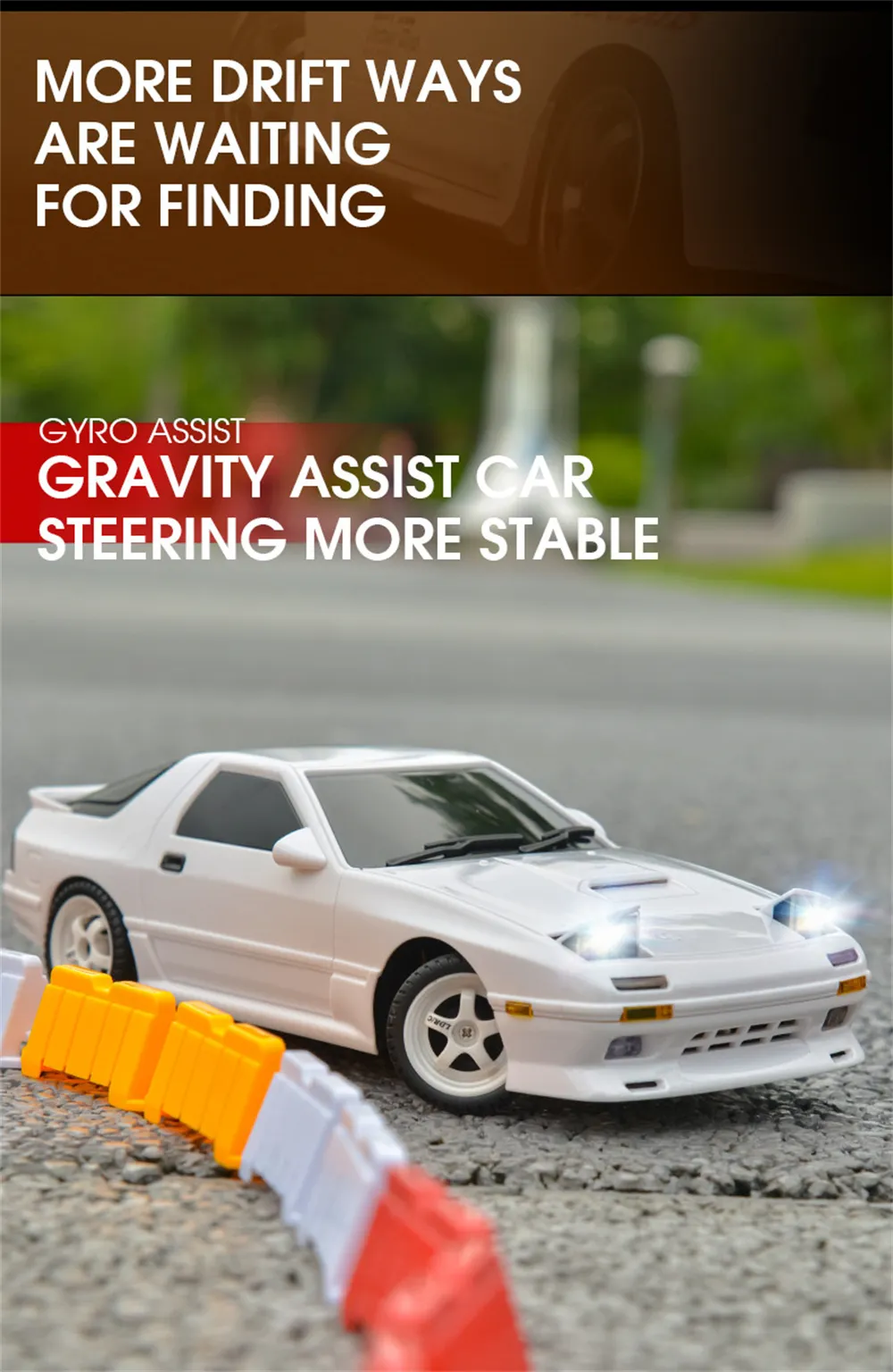 LDRC 1802 RTR 1/18 2.4G RWD RC Car FC Racing Drift Gyro On-Road Full Proportional Vehicles Models Toys