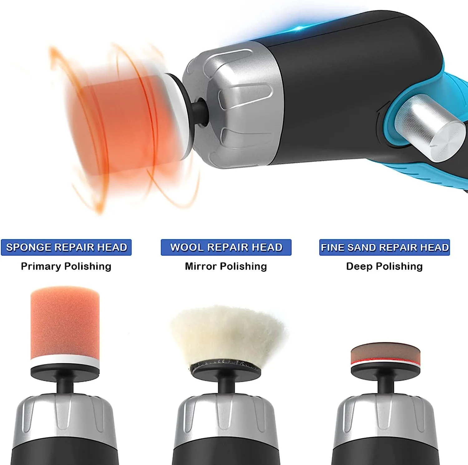 60W 8500RPM Mini Car Polishing Machine Variable Speed Polisher Electric Polisher Scratch Remover Repair Tool