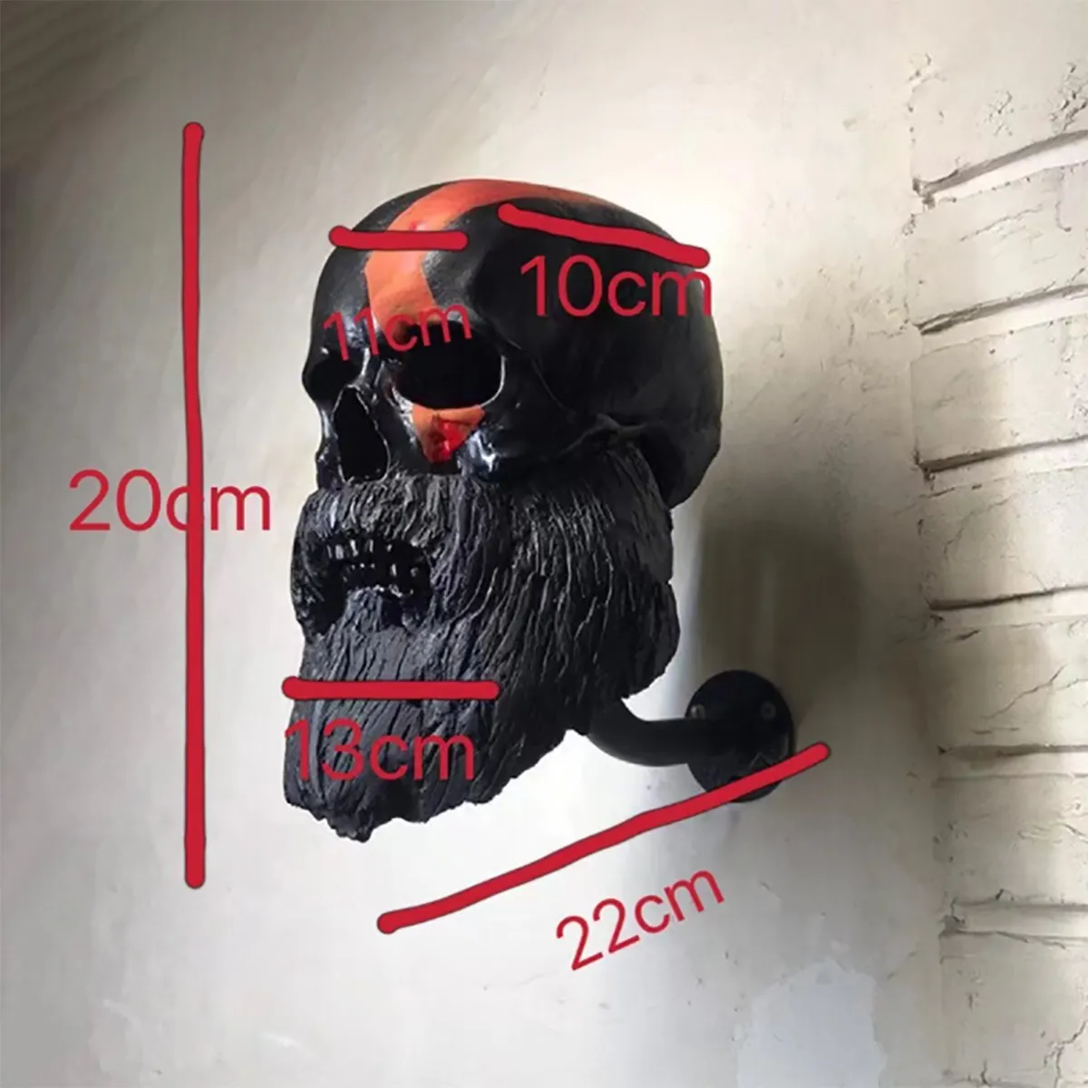 Motorcycle Skull Helmet Holder Skull Helmet Rack Wall Mount Hook Motorcycle Helmet Display Stand