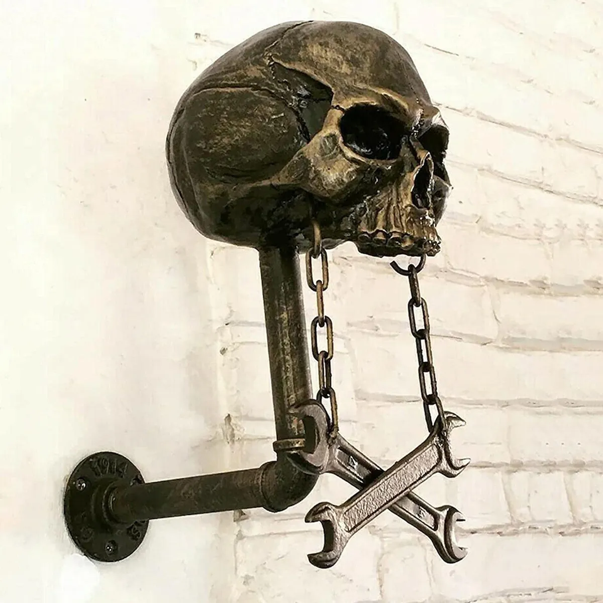 Motorcycle Skull Helmet Holder Skull Helmet Rack Wall Mount Hook Motorcycle Helmet Display Stand