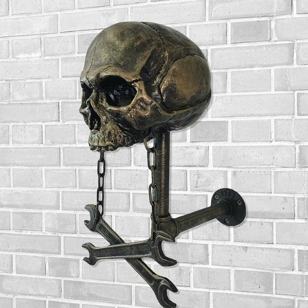 Motorcycle Skull Helmet Holder Skull Helmet Rack Wall Mount Hook Motorcycle Helmet Display Stand