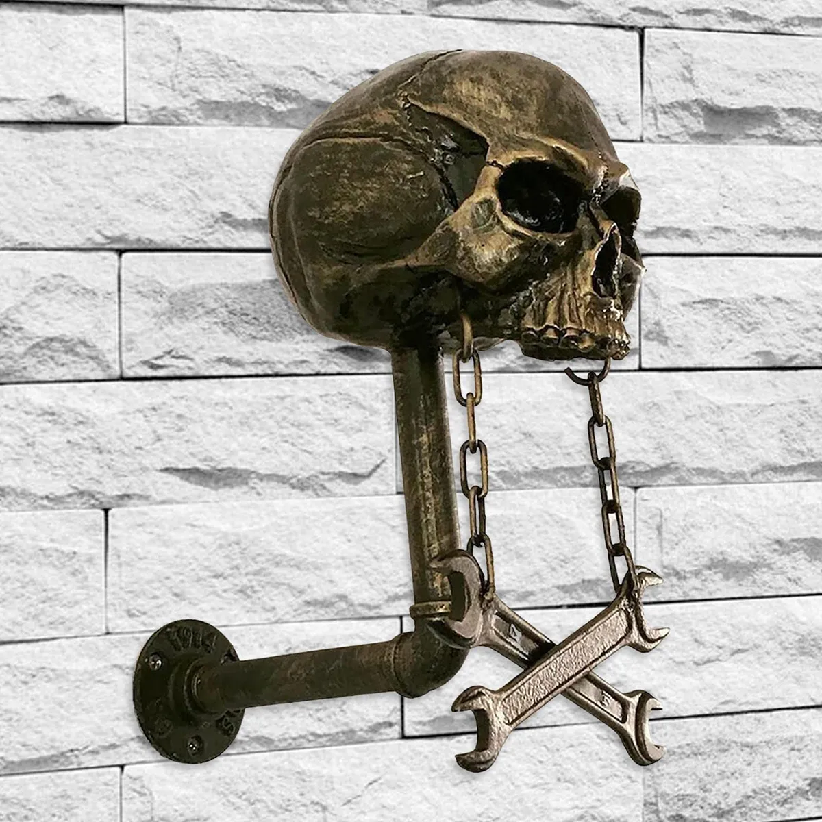 Motorcycle Skull Helmet Holder Skull Helmet Rack Wall Mount Hook Motorcycle Helmet Display Stand