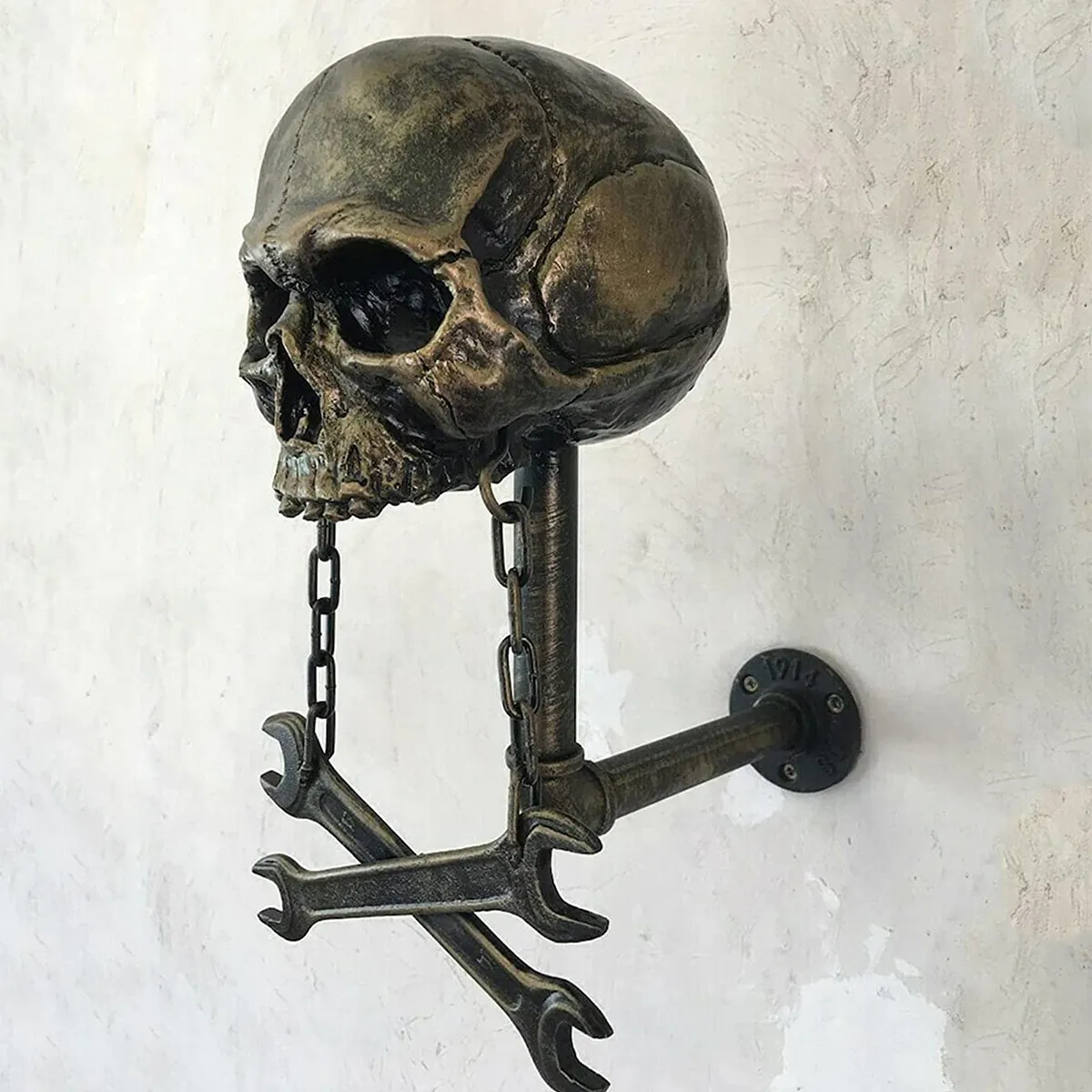 Motorcycle Skull Helmet Holder Skull Helmet Rack Wall Mount Hook Motorcycle Helmet Display Stand