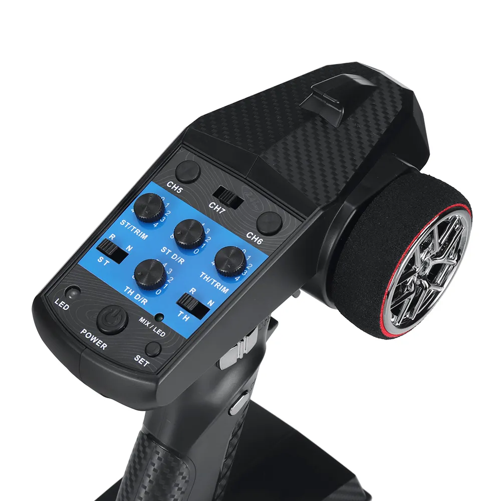 FLYUEACE T-6819B/T-6819C 2.4GHz 7CH Transmitter with RX-G7/RX-G7X Light Group Receiver for RC Car Boat Tanks