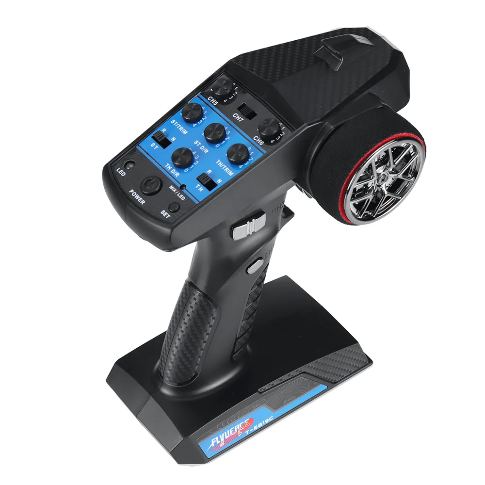 FLYUEACE T-6819B/T-6819C 2.4GHz 7CH Transmitter with RX-G7/RX-G7X Light Group Receiver for RC Car Boat Tanks