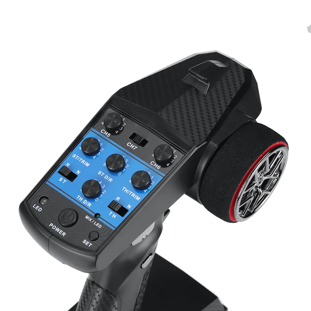 FLYUEACE T-6819B/T-6819C 2.4GHz 7CH Transmitter with RX-G7/RX-G7X Light Group Receiver for RC Car Boat Tanks