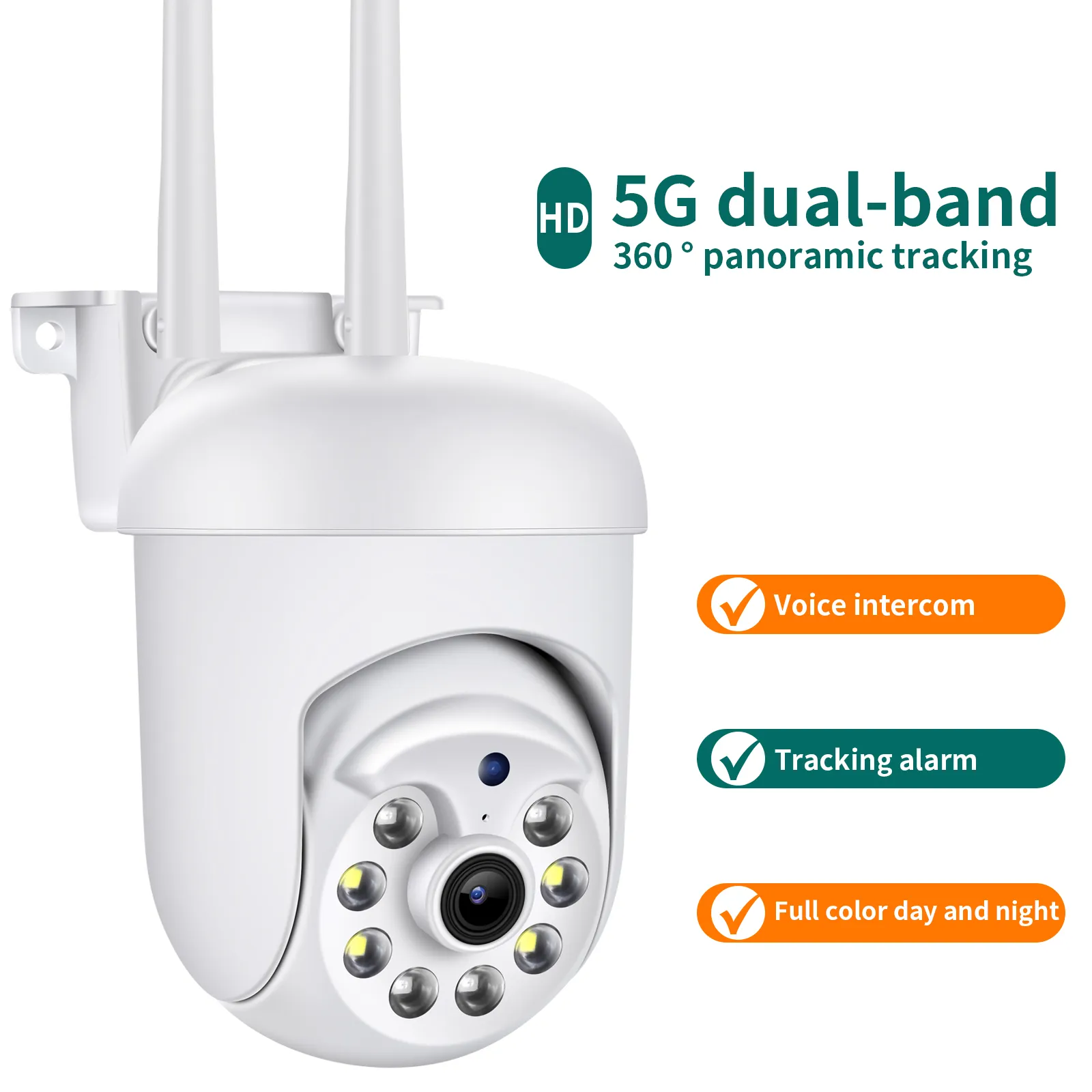 2MP 1080P HD Camera WIFI PTZ Control Video Surveillance Cameras Wireless Connect 360° Panoramic Two-way Conversation 2MP 1080P HD Camera WIFI PTZ Control Video Surveillance Cameras Wireless Connect 360° Panoramic Two-way Conversation