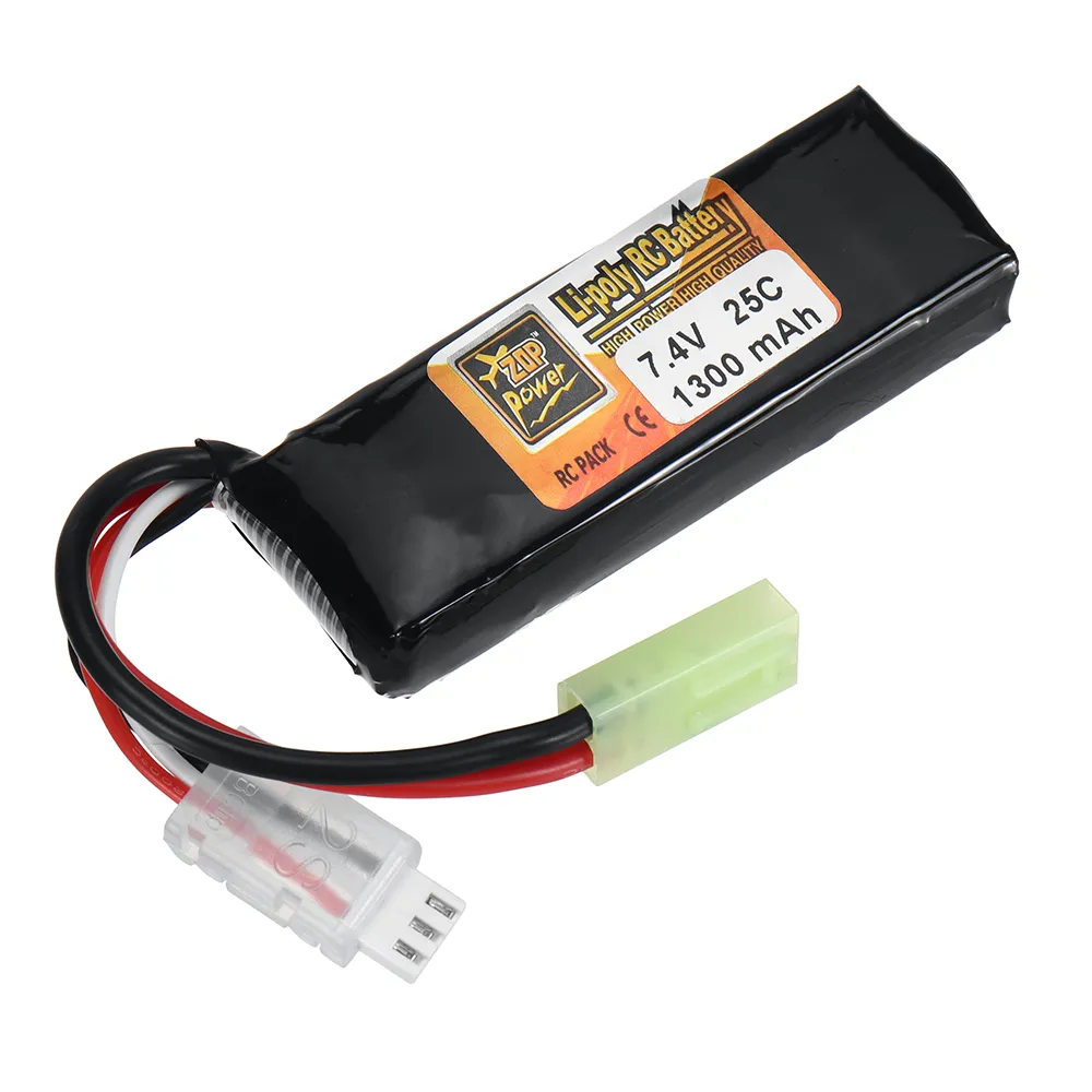 ZOP Power 2S 7.4V 1300mAh 25C LiPo Battery T Plug for RC Car Airplane Helicopter ZOP Power 2S 7.4V 1300mAh 25C LiPo Battery T Plug for RC Car Airplane Helicopter